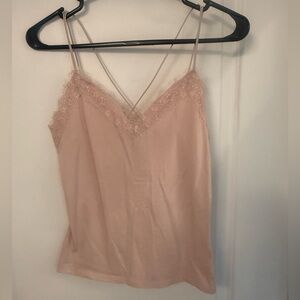 Express Blush Lace Trim Camisole